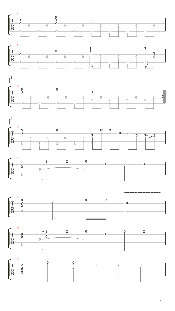 Undertale(传说之下主题曲)吉他谱