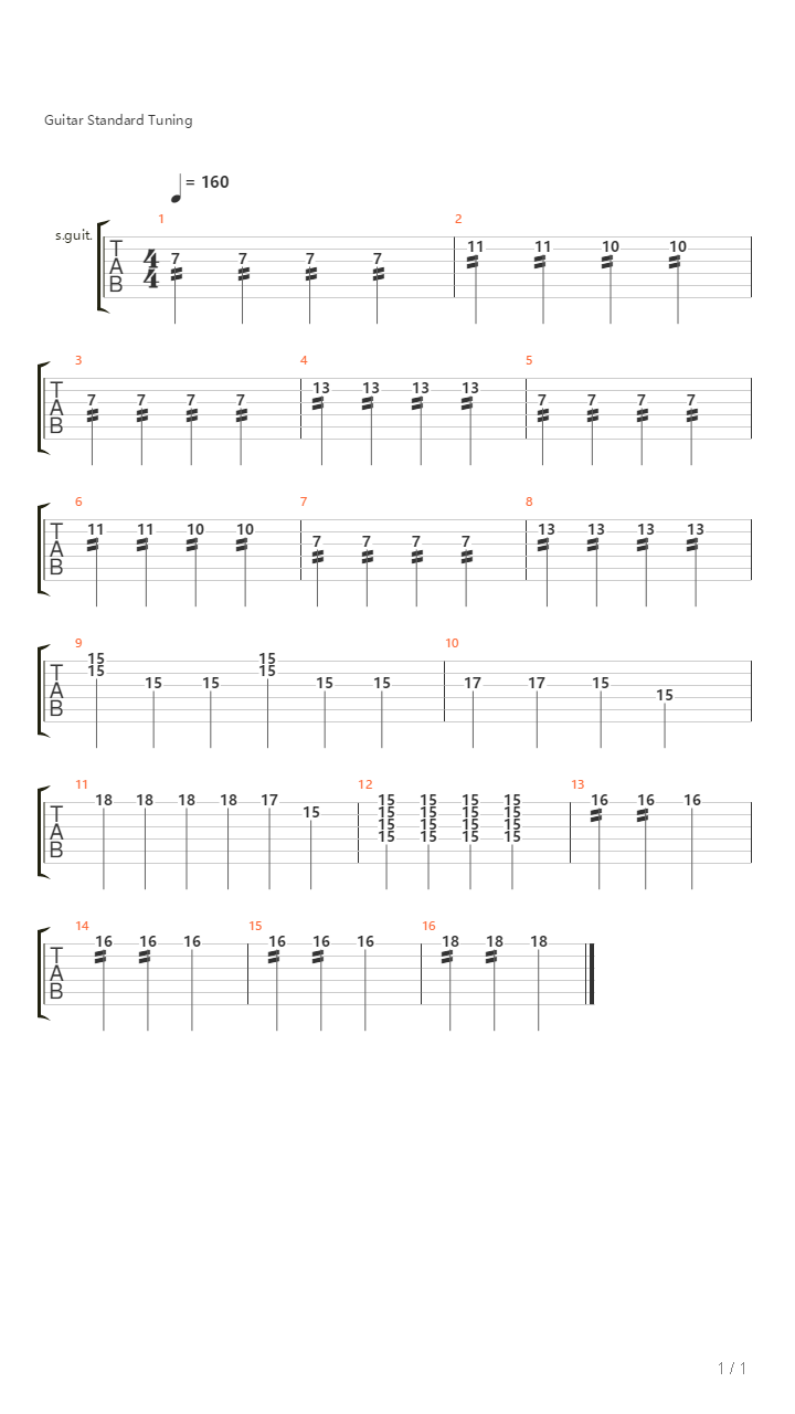 Unravel （solo）吉他谱