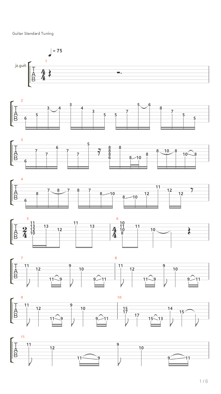 The Longest Wave吉他谱