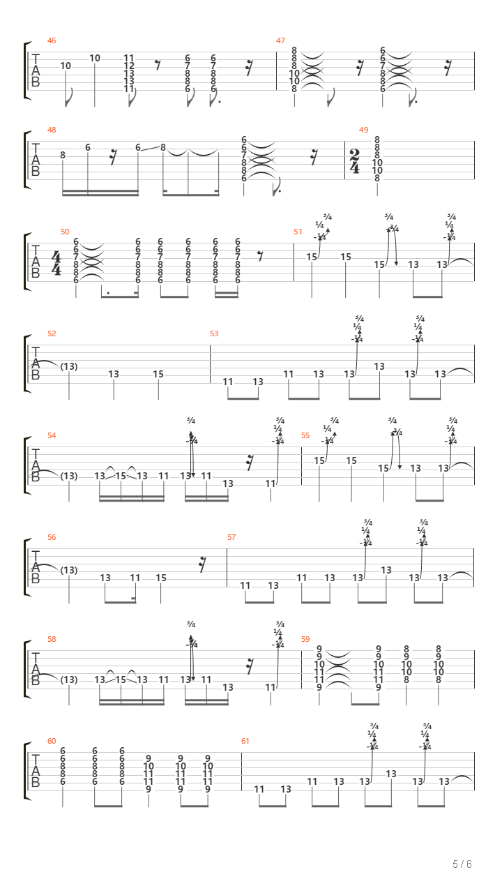 The Longest Wave吉他谱