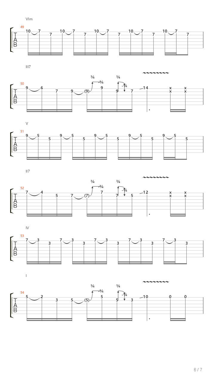 Hotel California（2004墨尔本告别演唱会）吉他谱