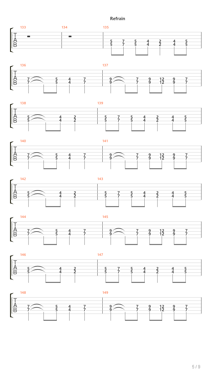 Jeux De Chair吉他谱