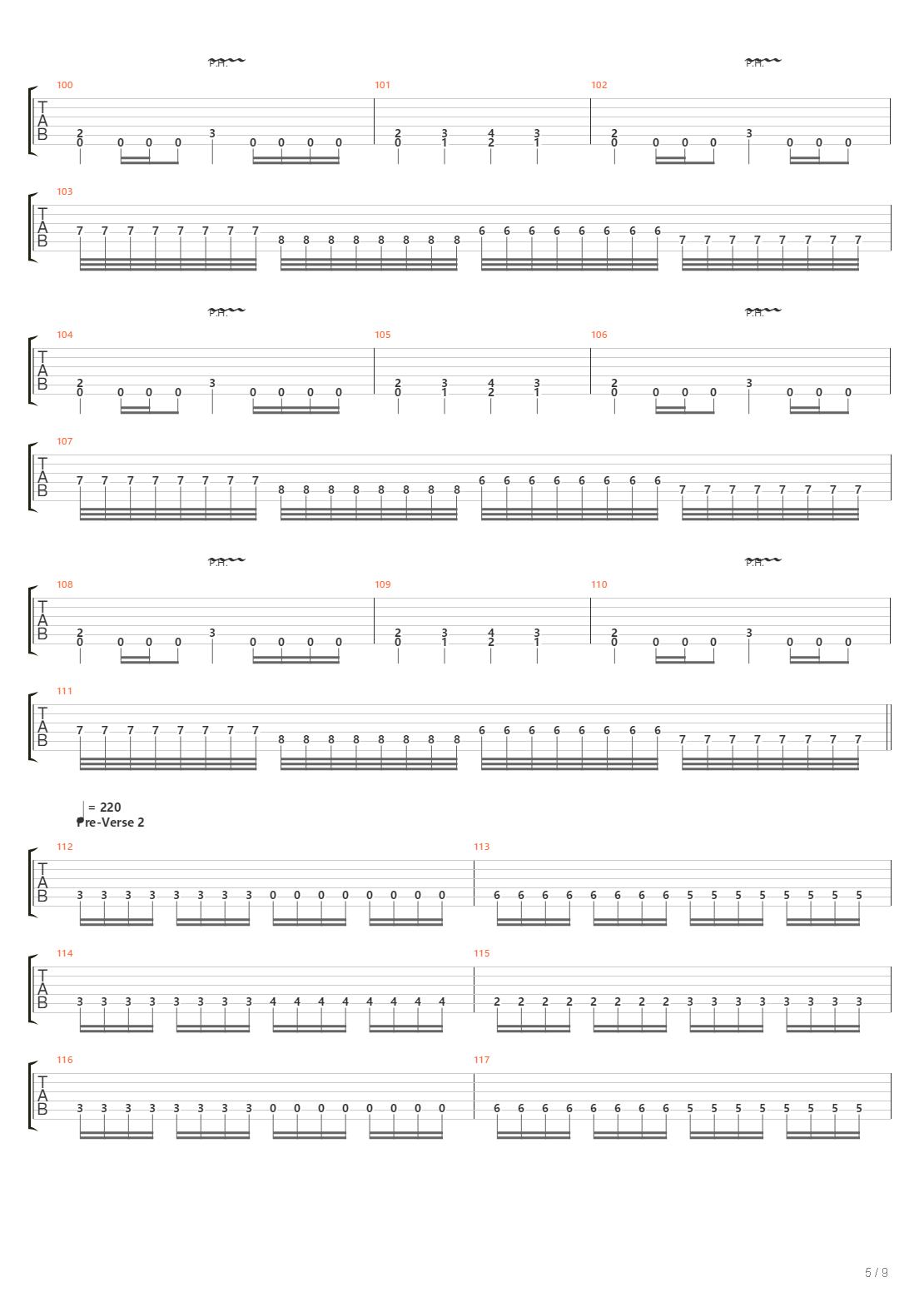 The Lament Configuration吉他谱