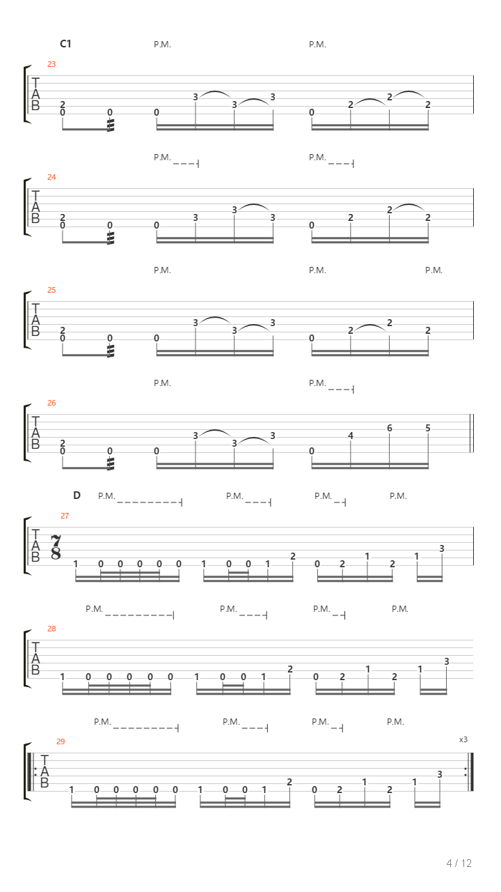 As The Gods Succumbed吉他谱