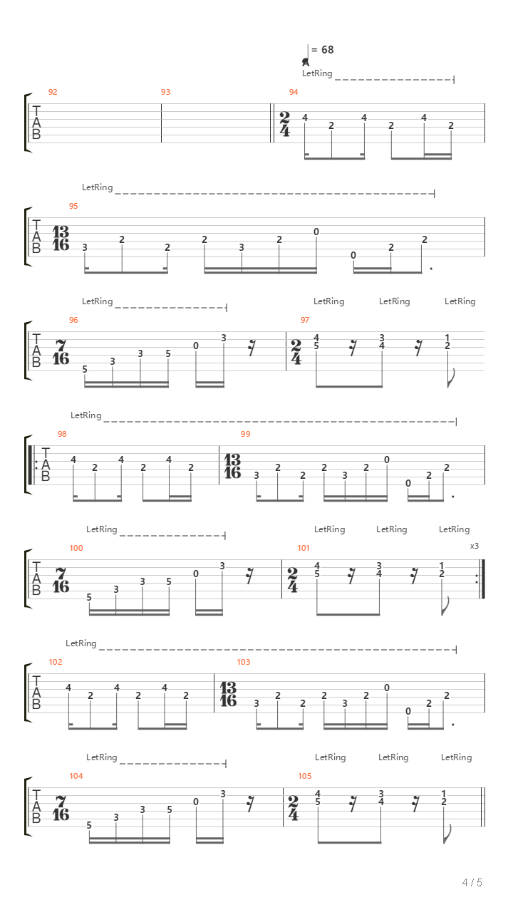 The Book Of The Worm吉他谱
