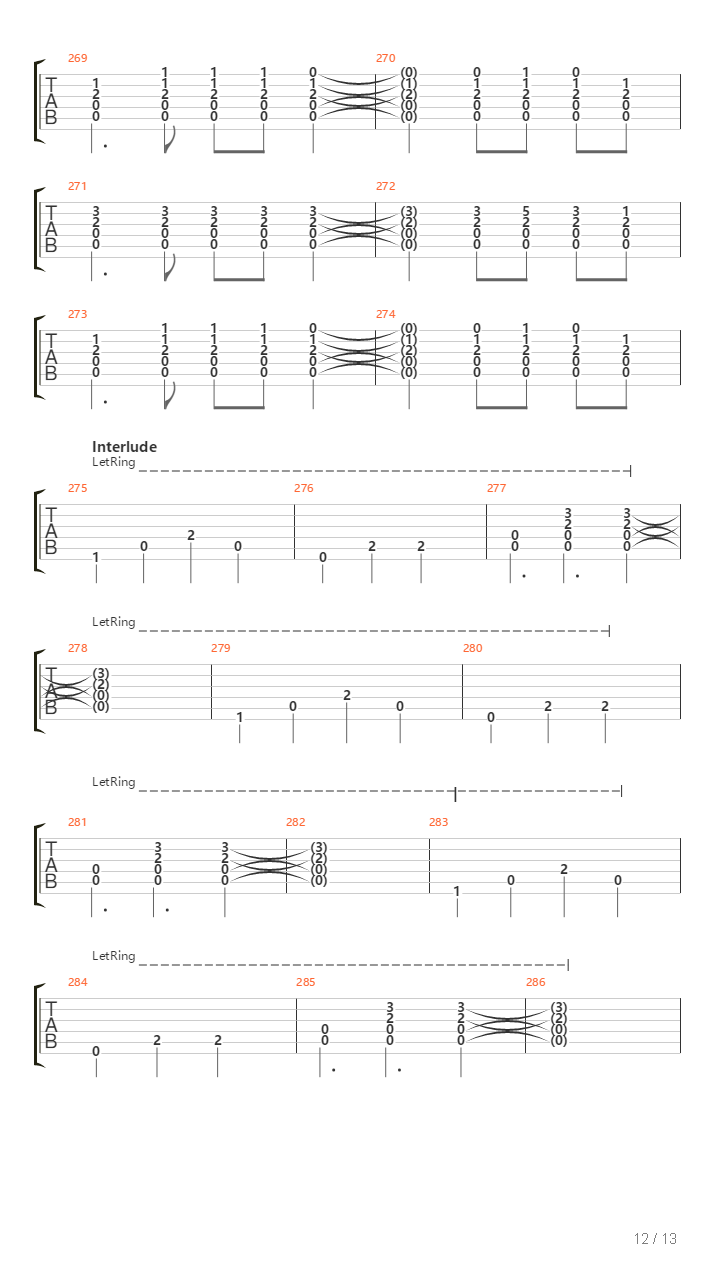 Birth And Death Of The Pillars Of Creation吉他谱