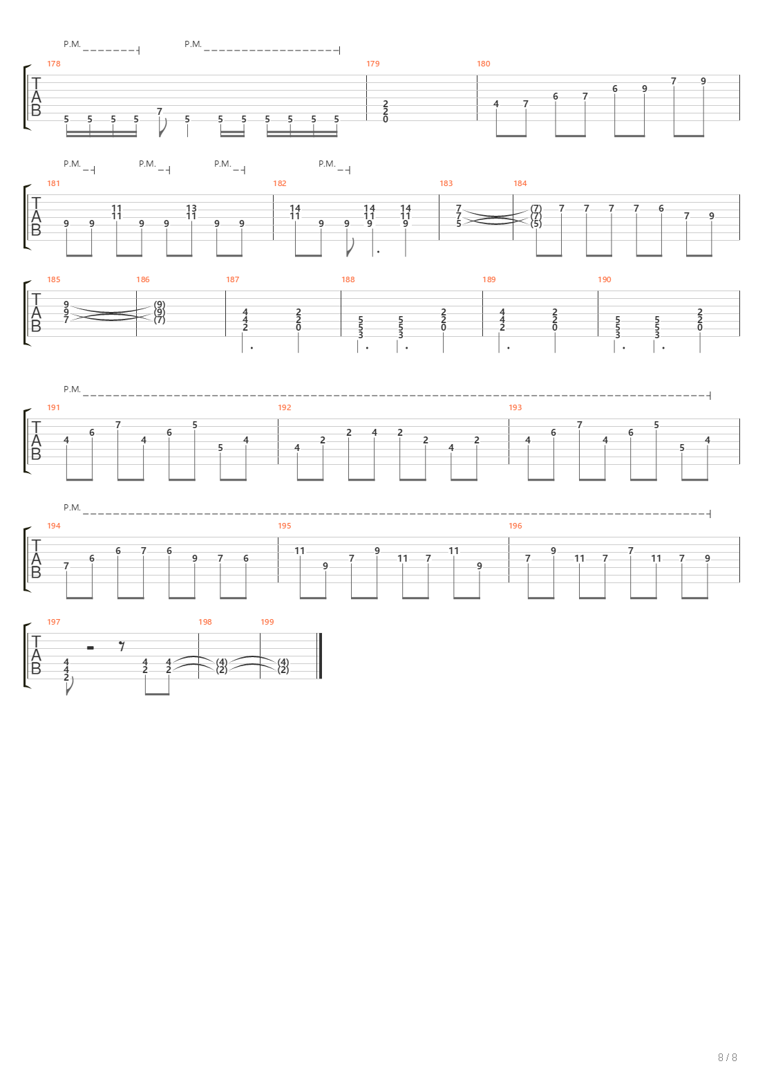 Segundo Pasado吉他谱