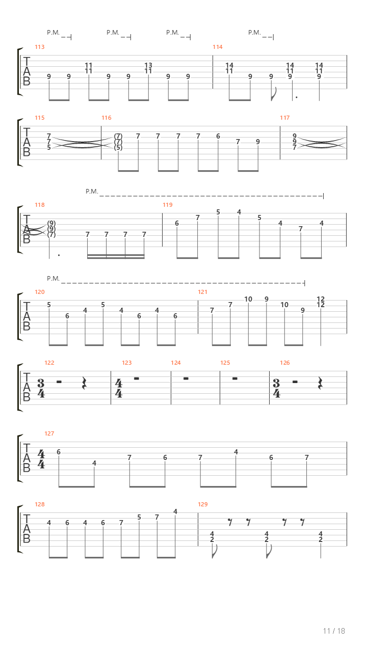 Segundo Pasado吉他谱