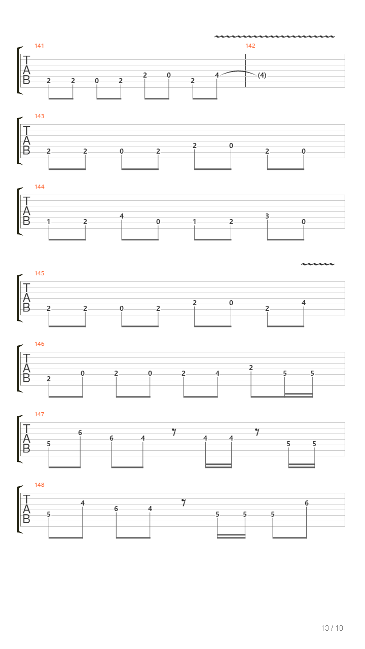 Segundo Pasado吉他谱