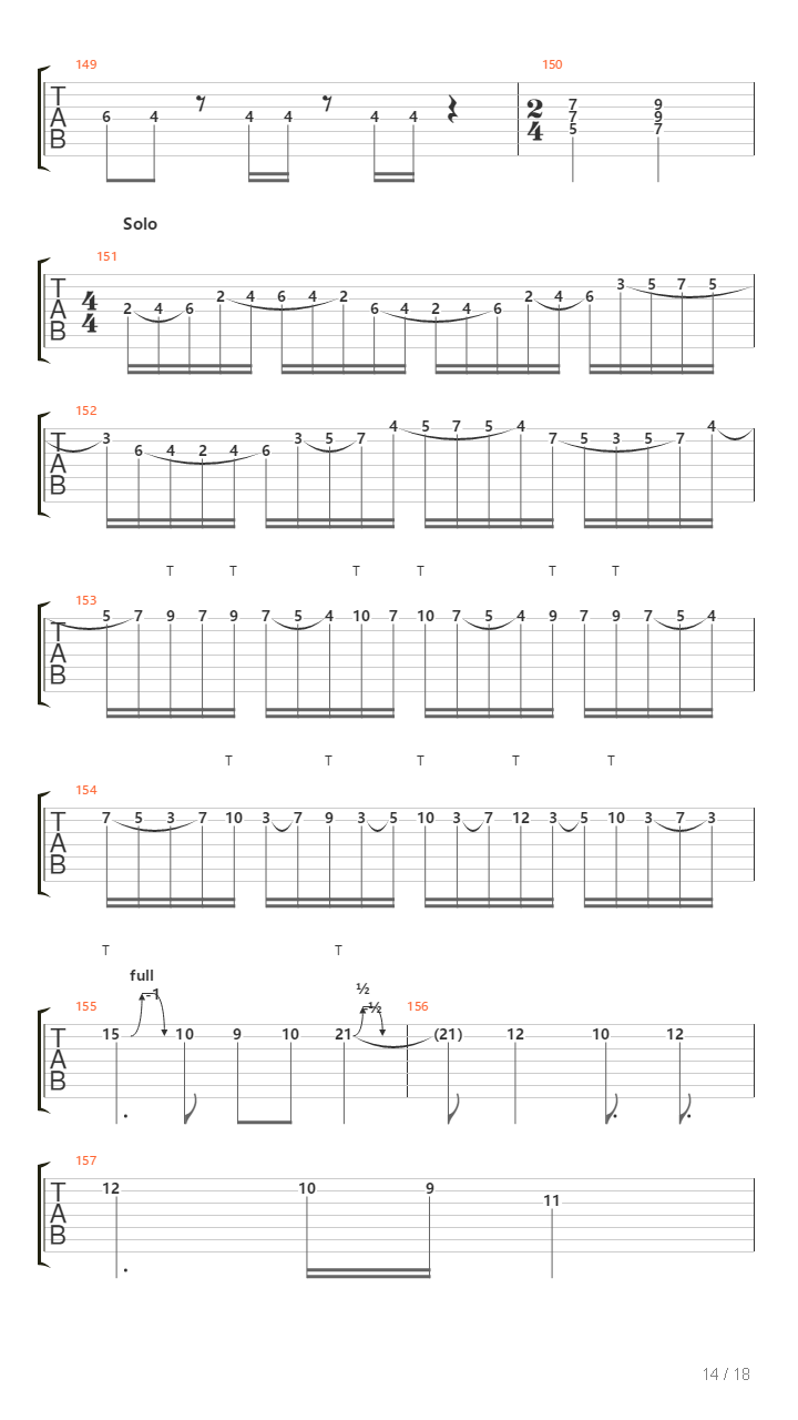 Segundo Pasado吉他谱