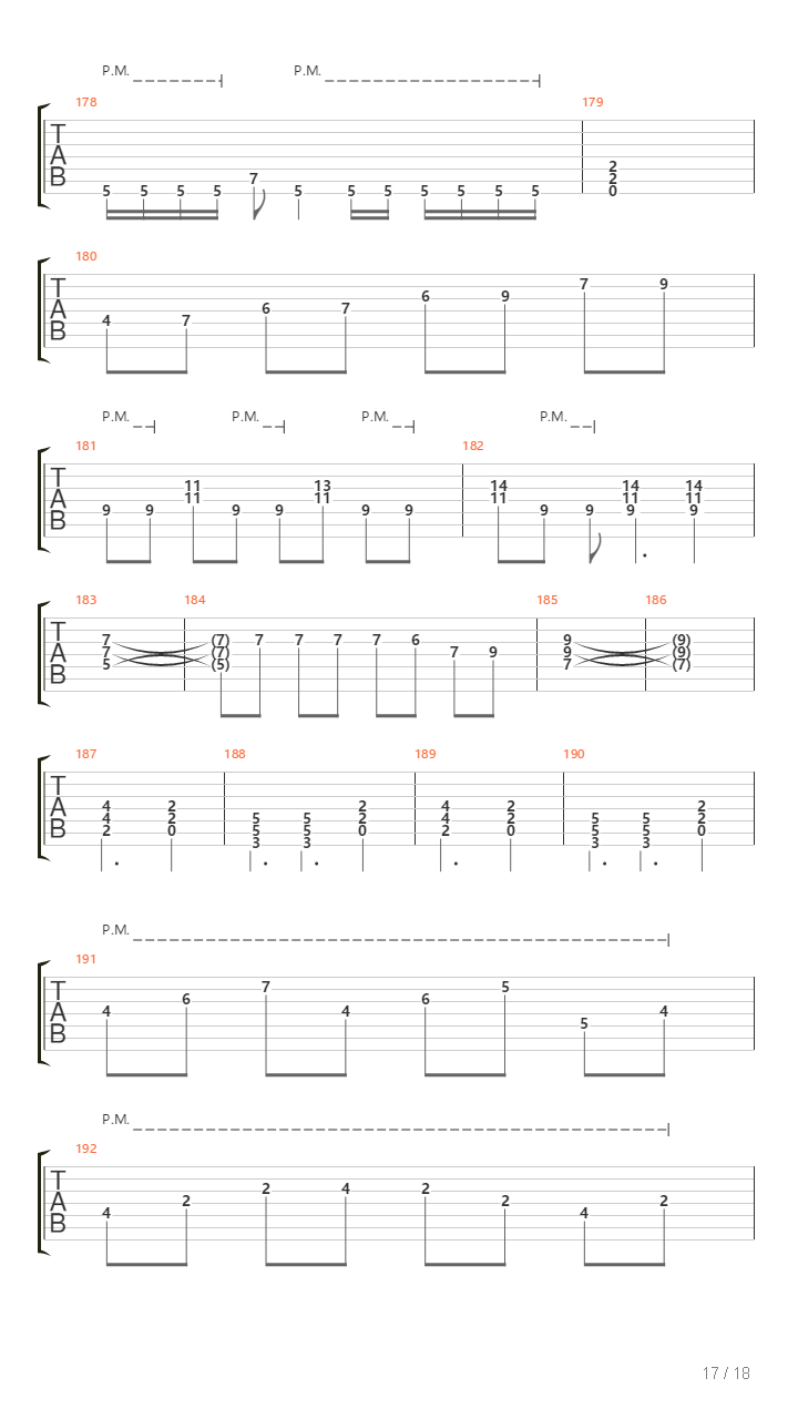 Segundo Pasado吉他谱