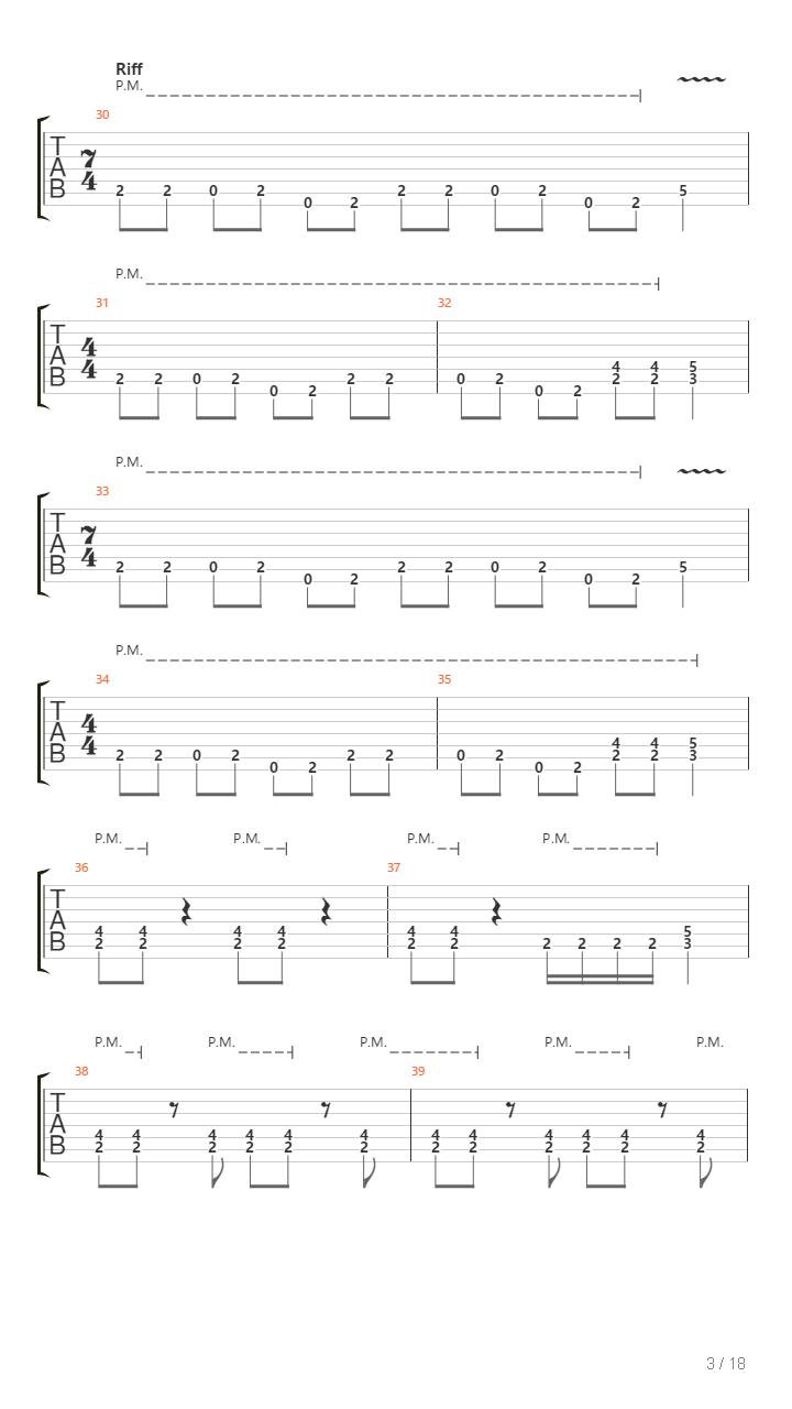 Segundo Pasado吉他谱