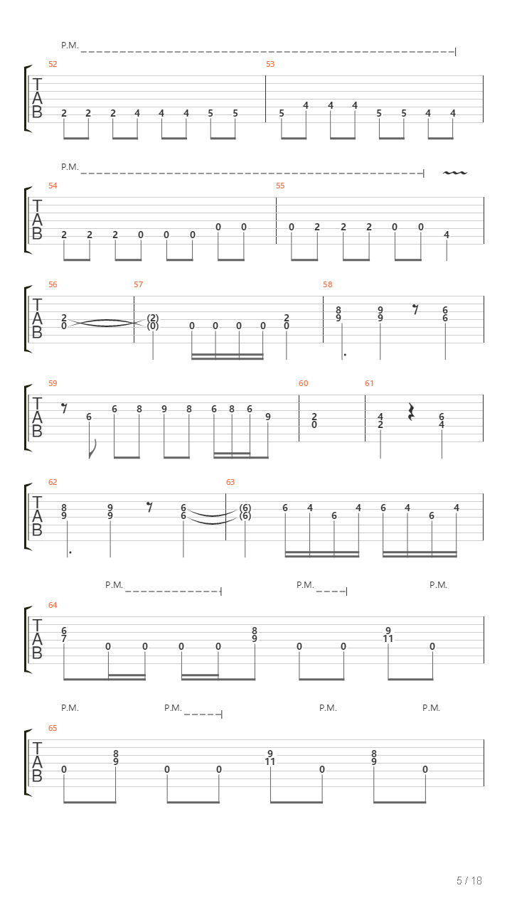 Segundo Pasado吉他谱