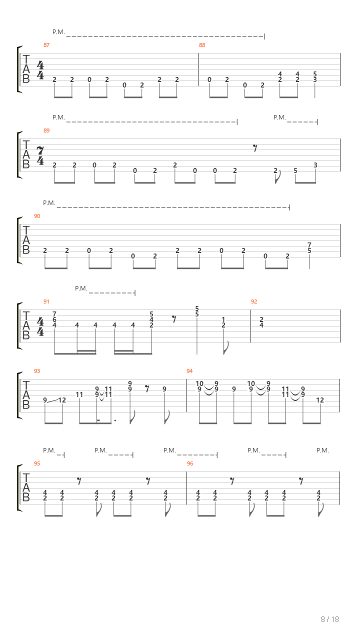 Segundo Pasado吉他谱