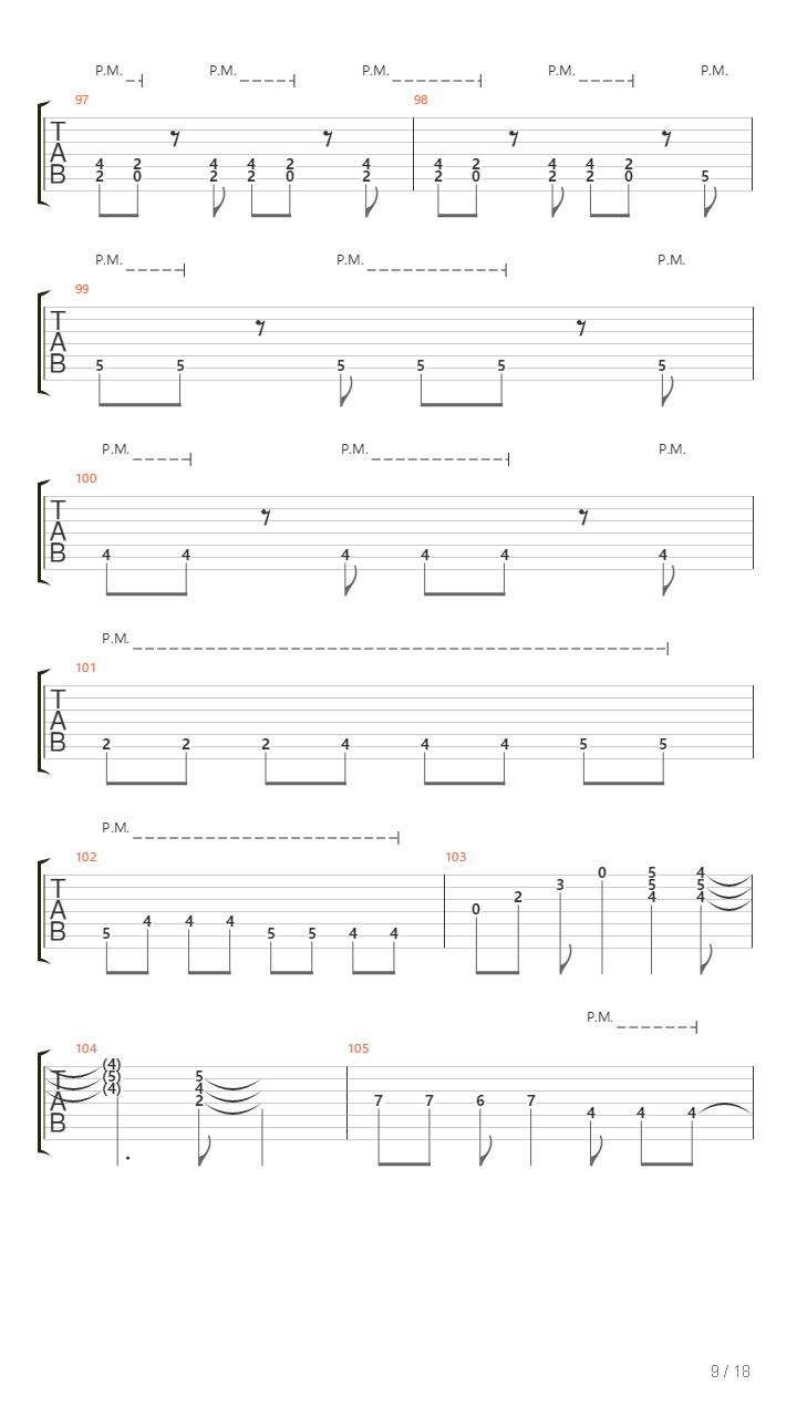 Segundo Pasado吉他谱