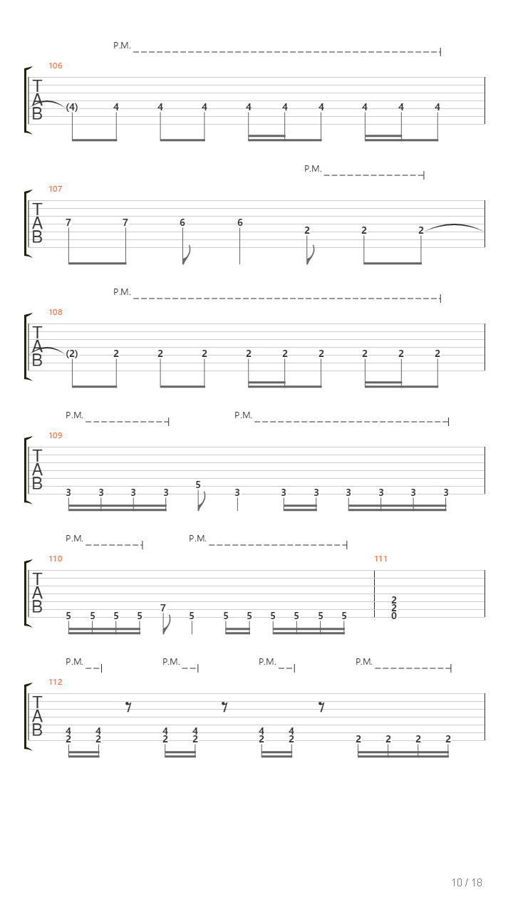 Segundo Pasado吉他谱