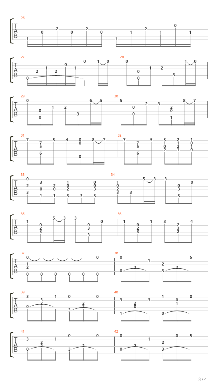 Song Without Words吉他谱