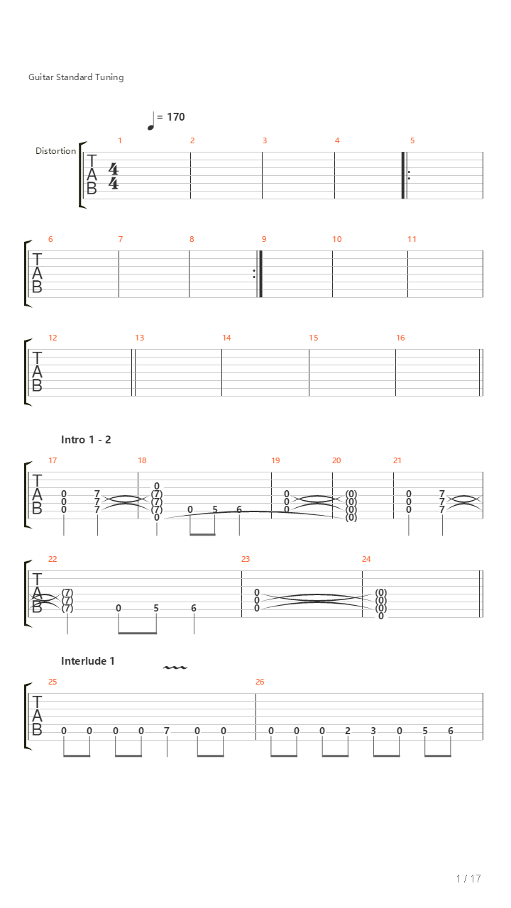 Between Two Galaxies吉他谱