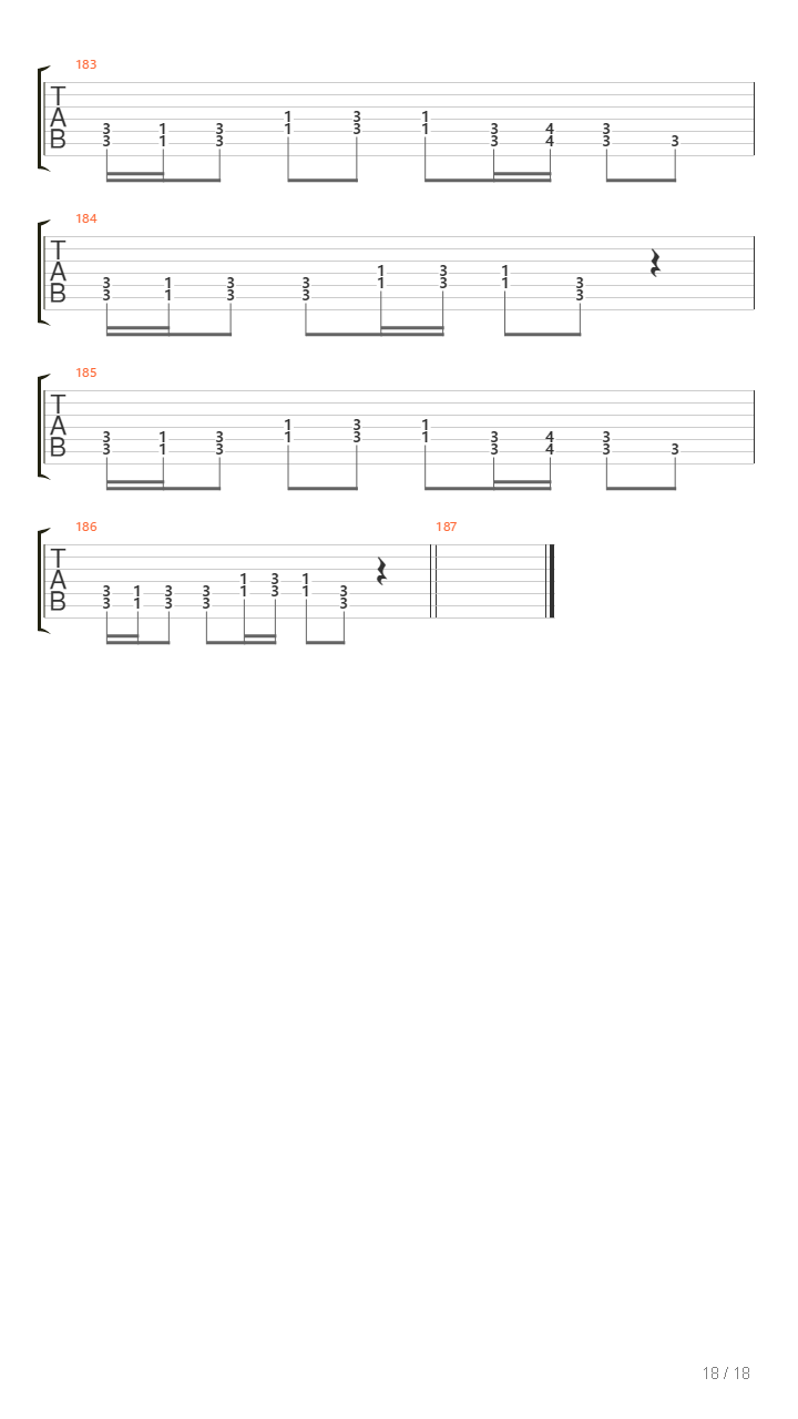 Out Of The Time Hole吉他谱