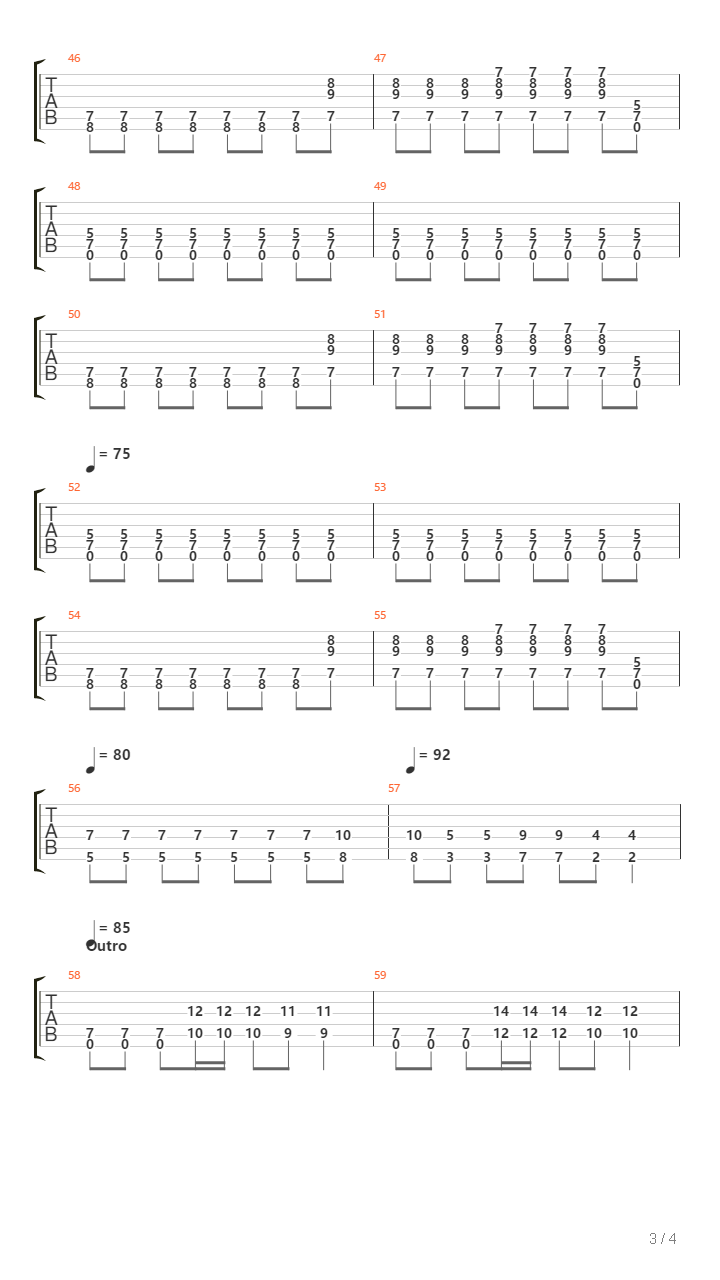 Diaken吉他谱