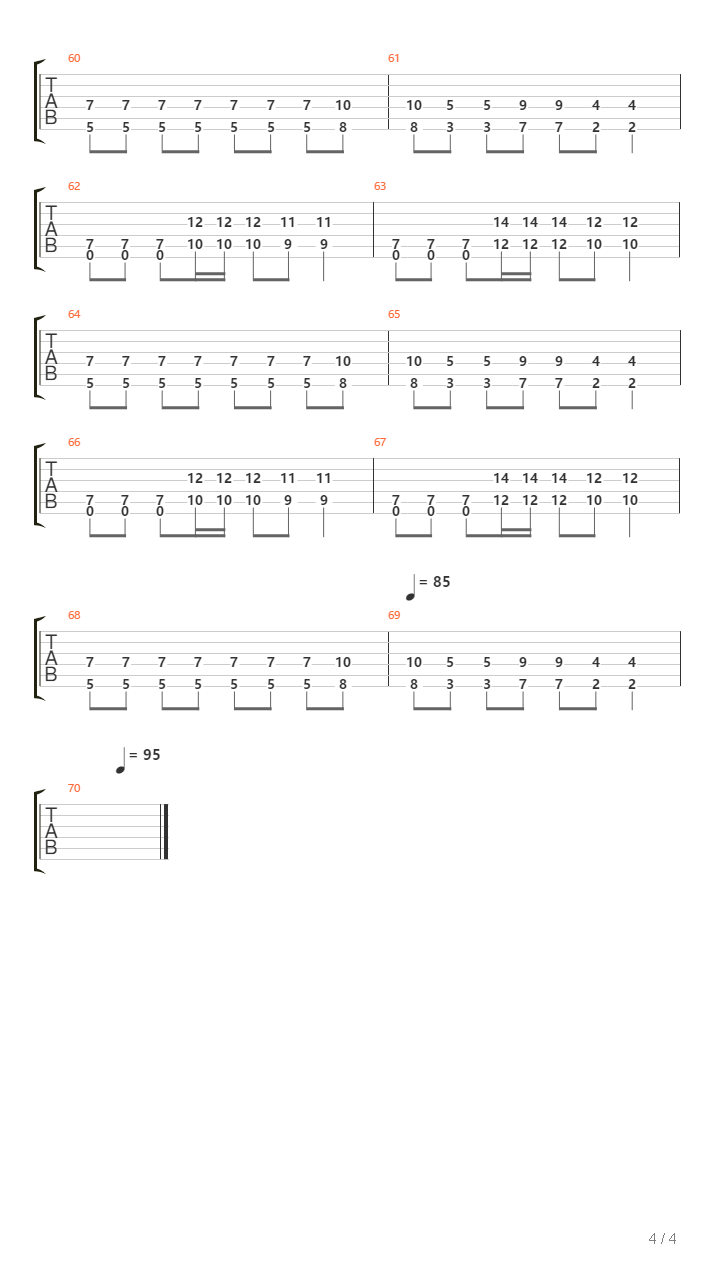 Diaken吉他谱