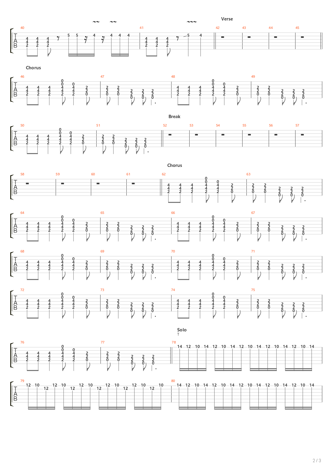 Automatic吉他谱