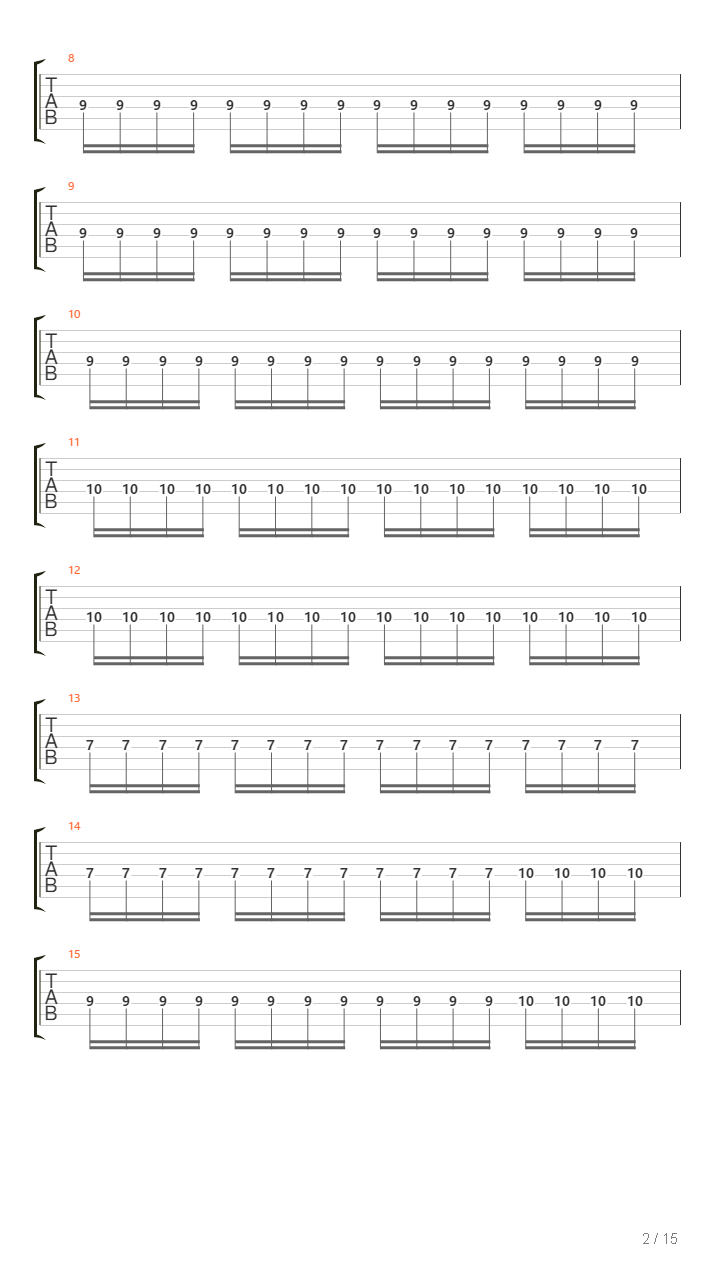 Sorrow Throughout The Nine Worlds吉他谱