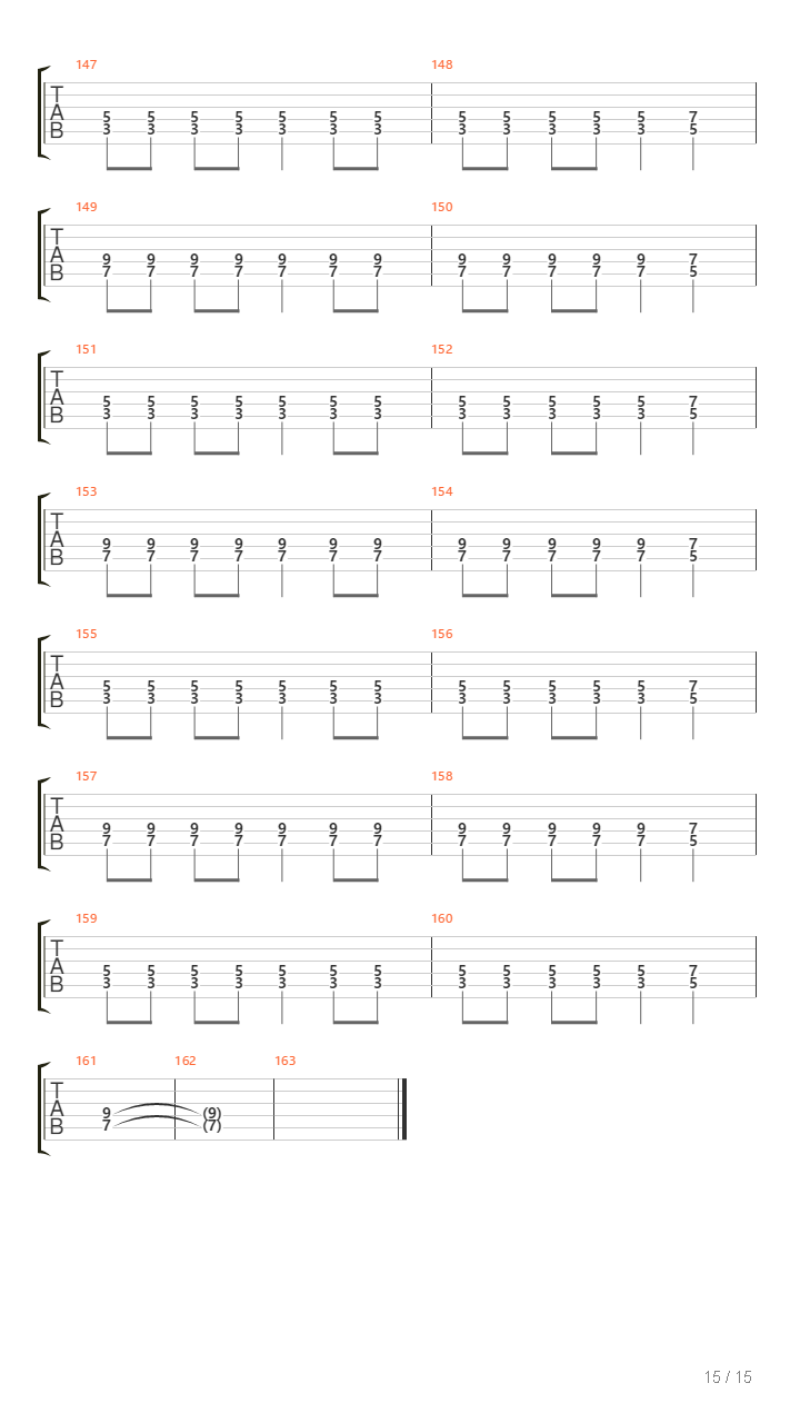 Sorrow Throughout The Nine Worlds吉他谱