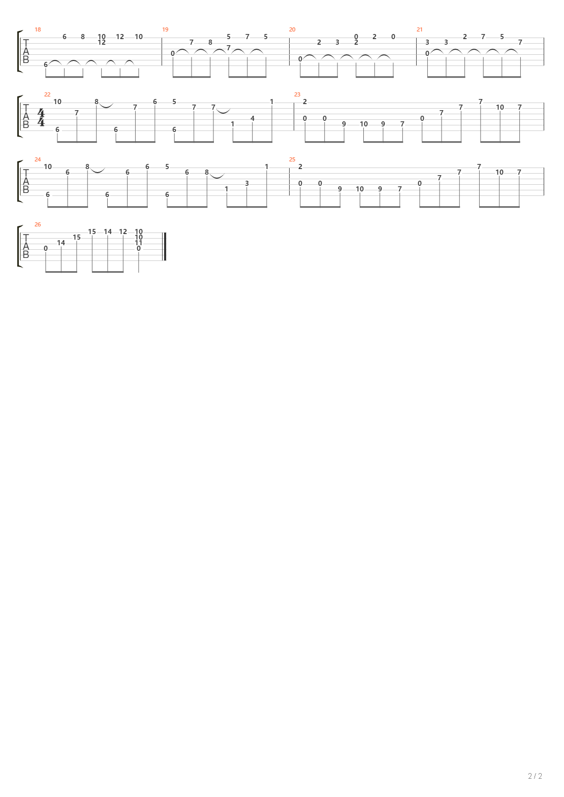 Song For Anna吉他谱