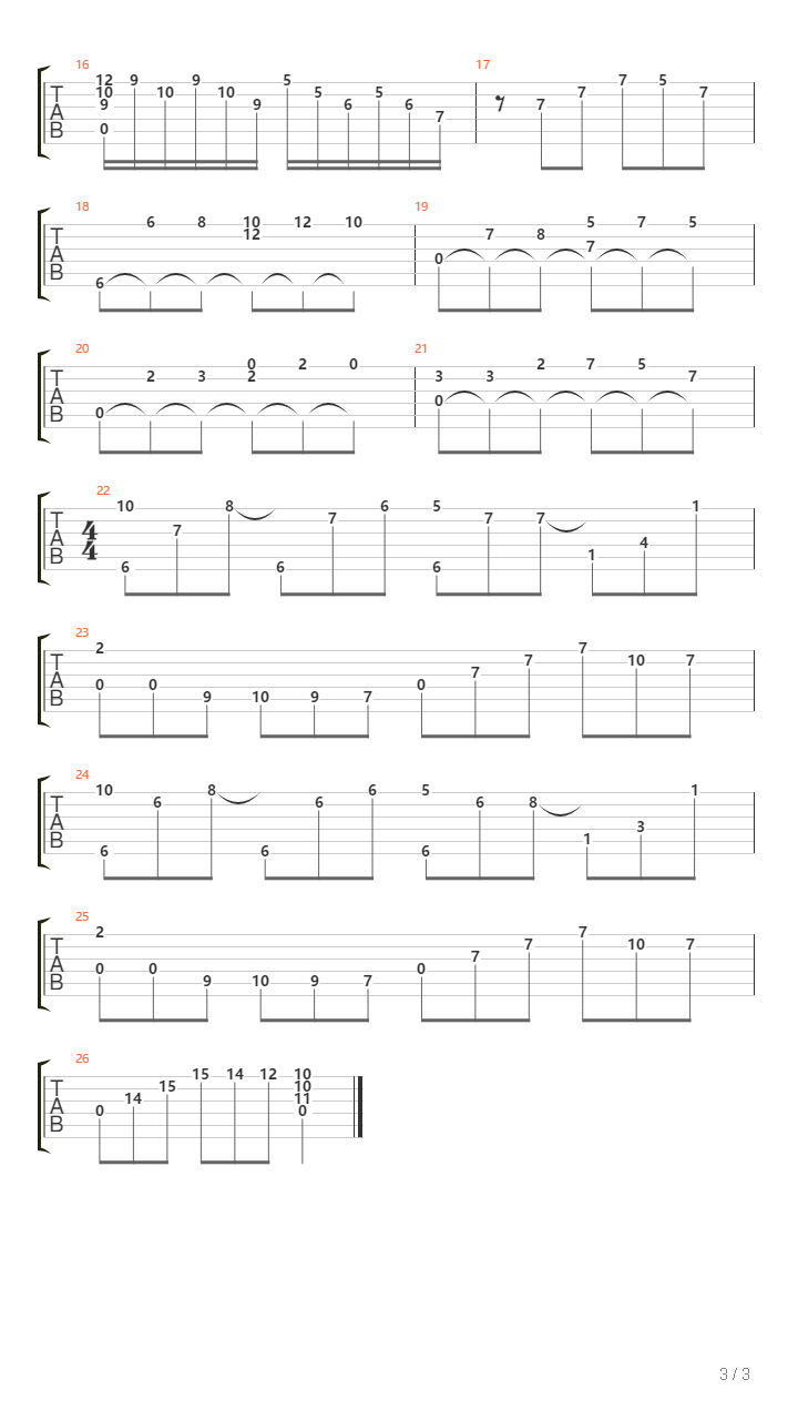 Song For Anna吉他谱