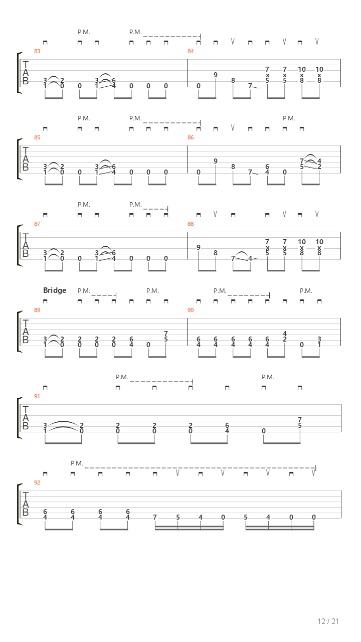 Serpents On Parade吉他谱