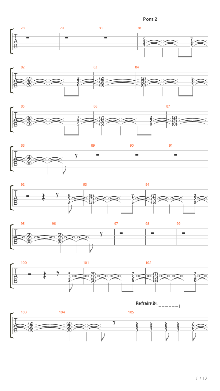 Tu Pars吉他谱