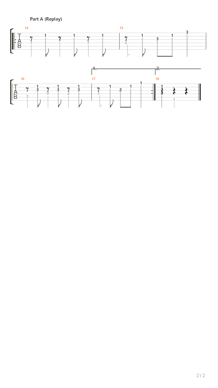 Opus 39 No 4 - Menuett吉他谱