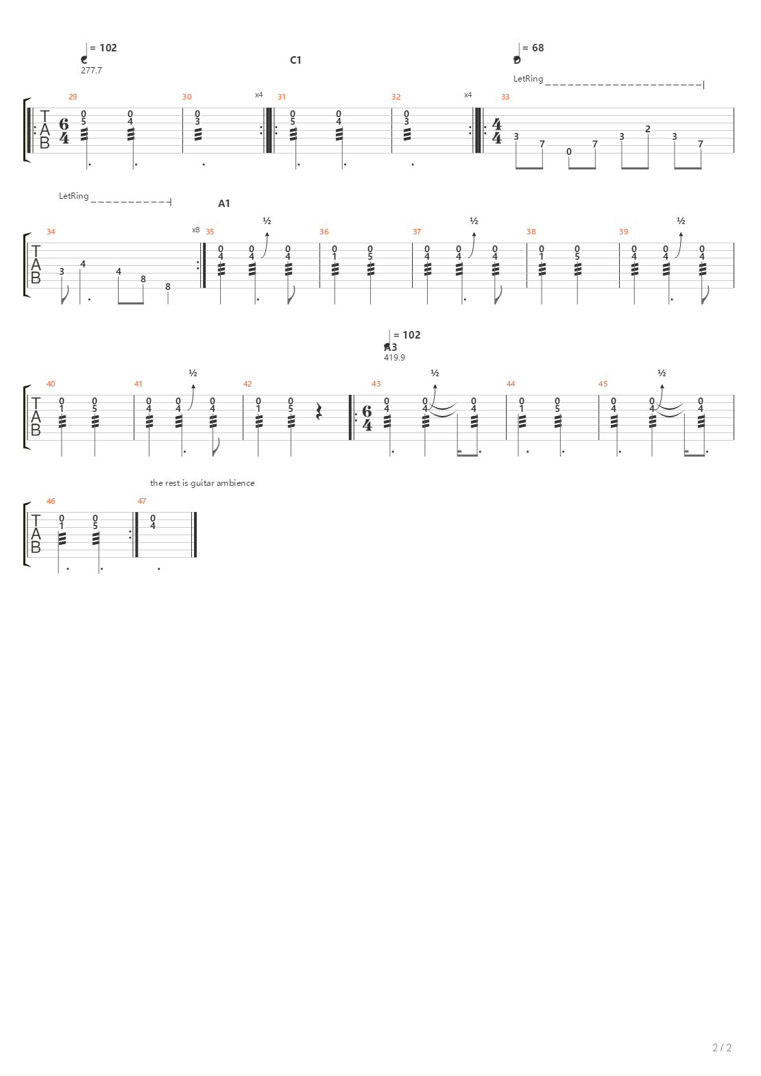 V吉他谱