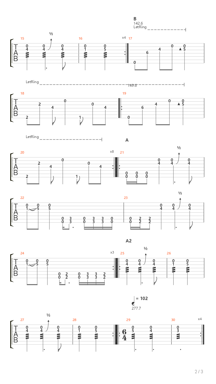 V吉他谱