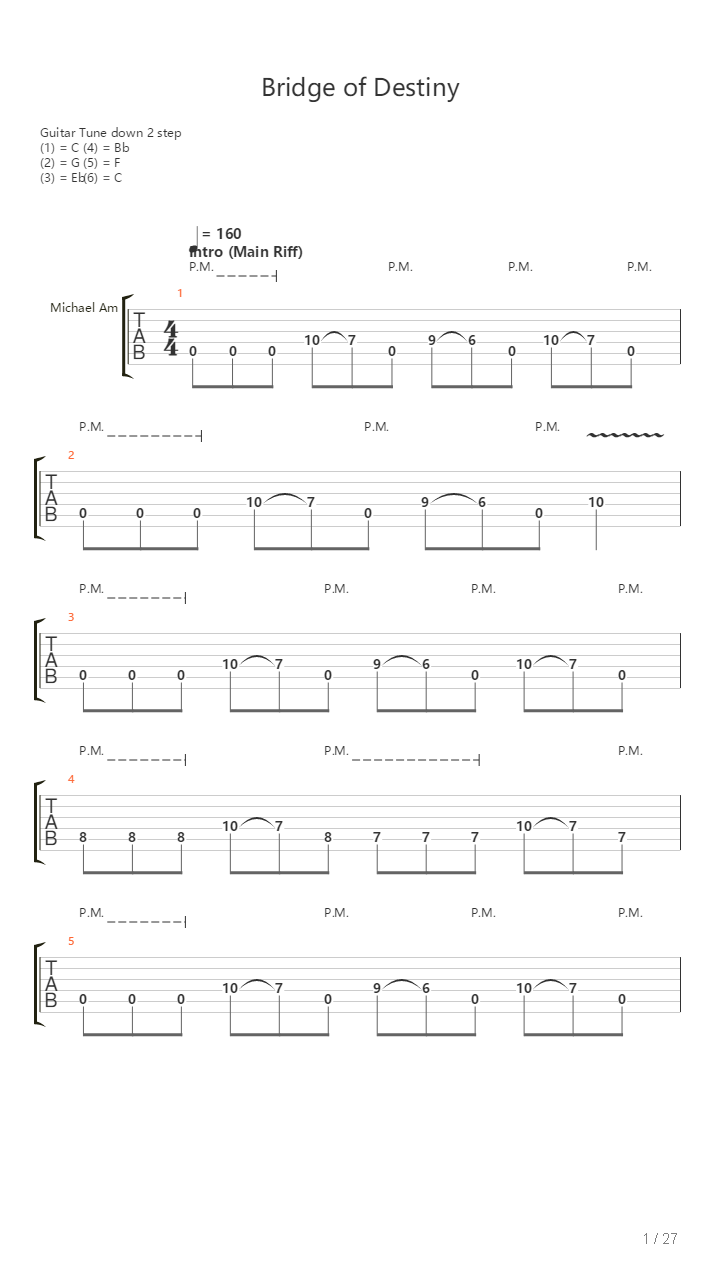 Bridge Of Destiny吉他谱