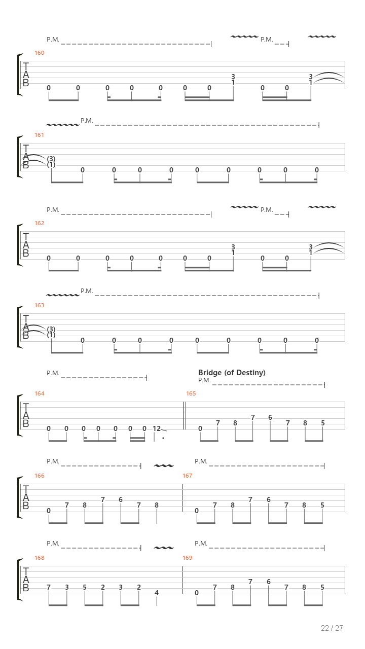 Bridge Of Destiny吉他谱