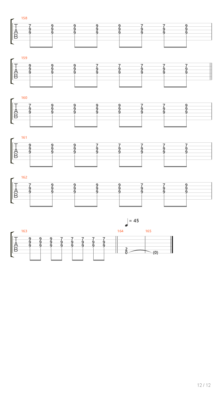 Standard吉他谱