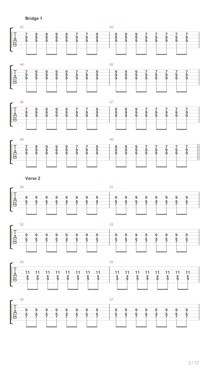 Standard吉他谱