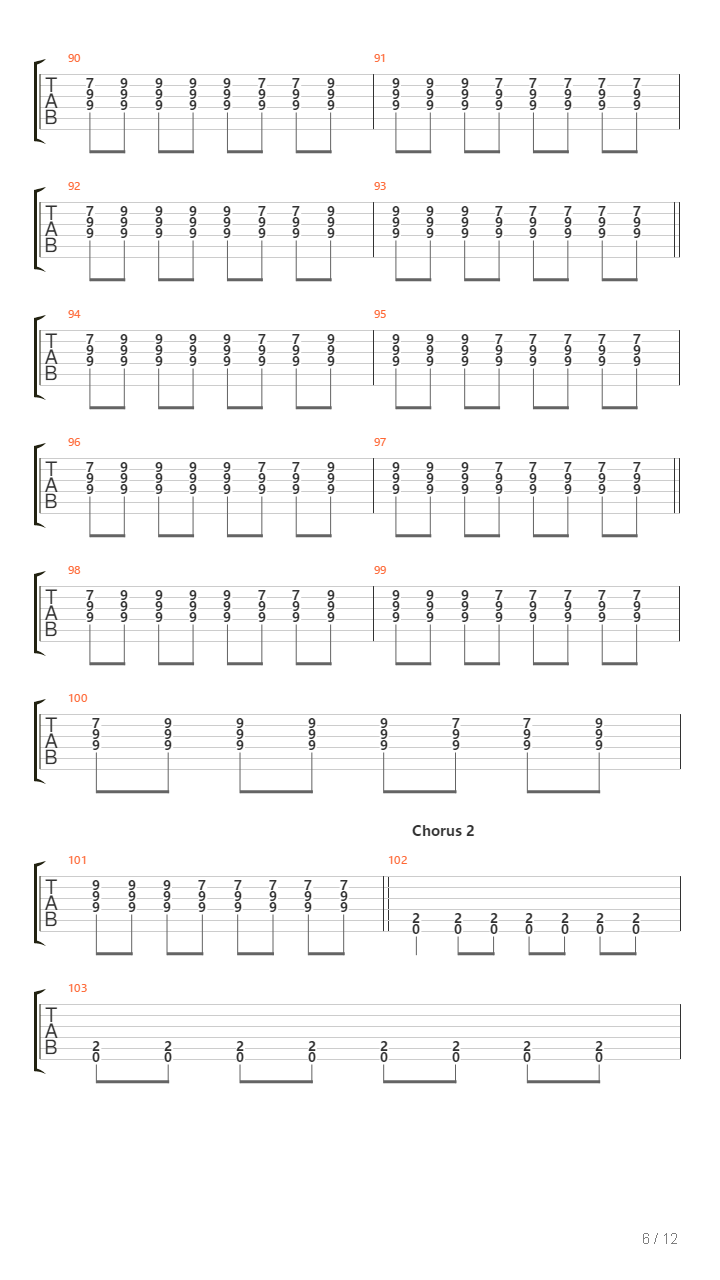 Standard吉他谱