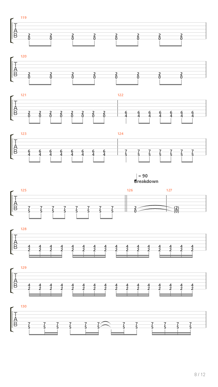 Standard吉他谱