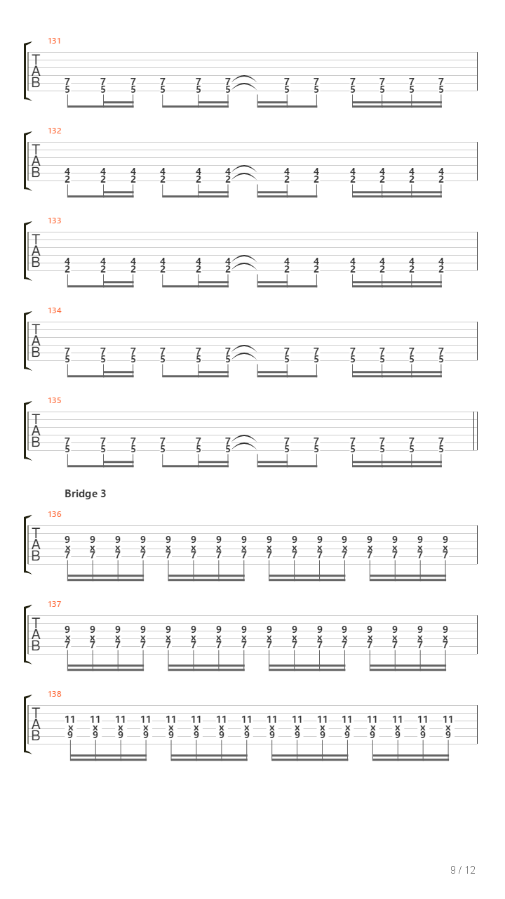 Standard吉他谱