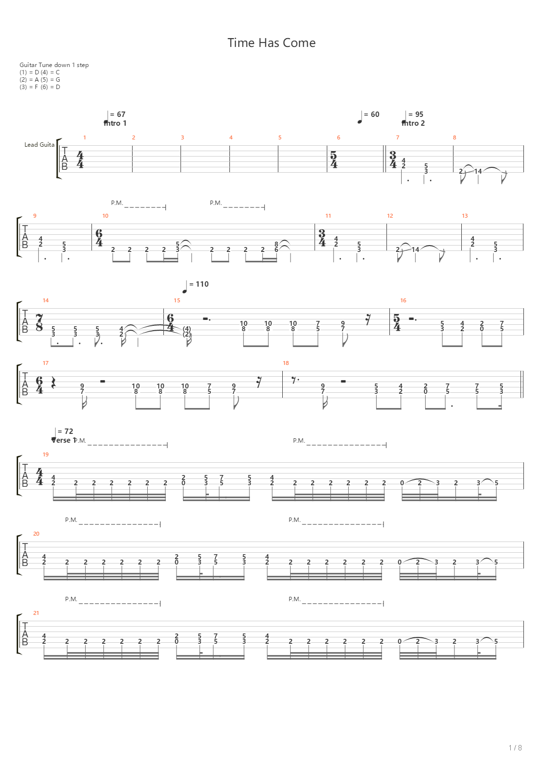 Time Has Come吉他谱