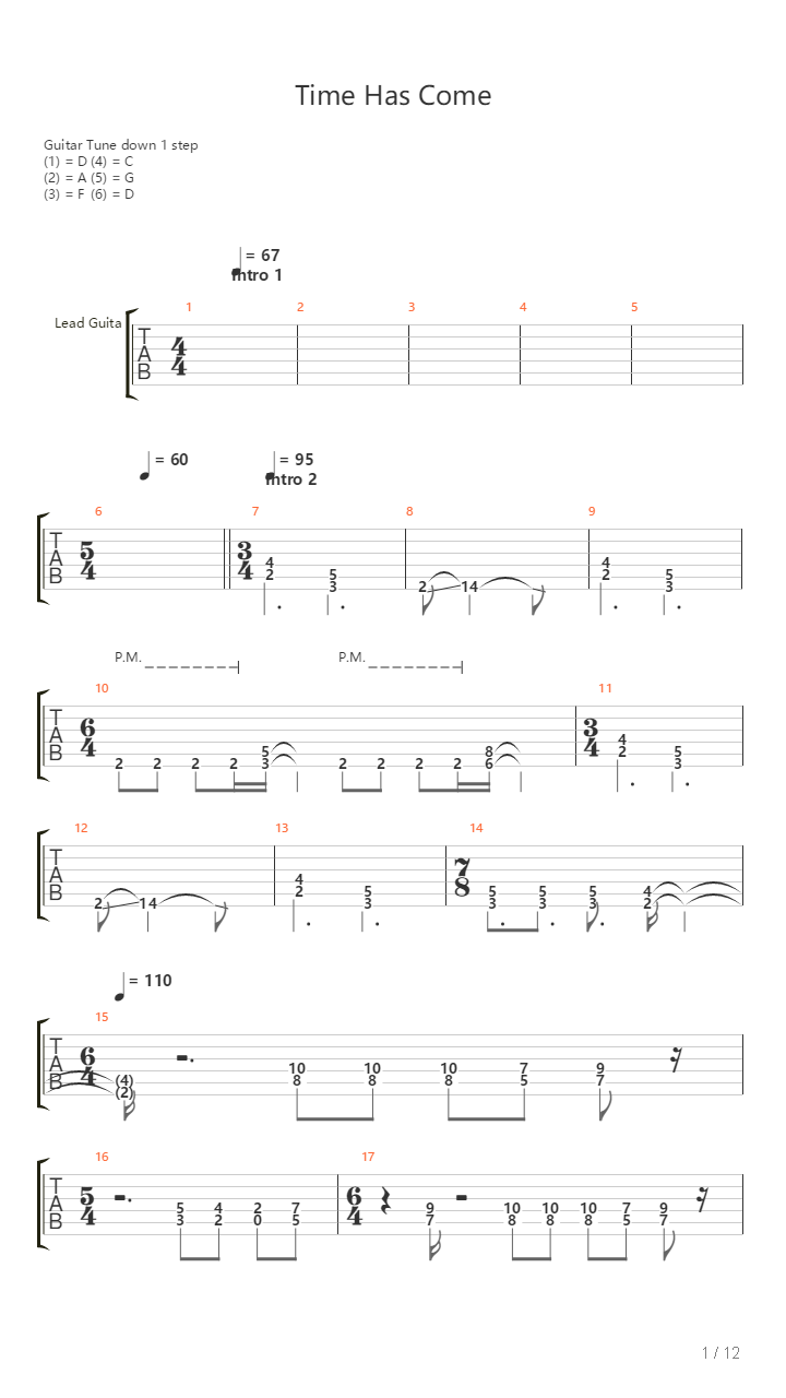 Time Has Come吉他谱