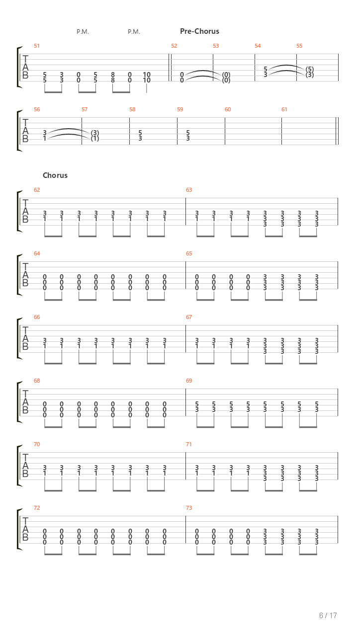 The Toll It Takes吉他谱