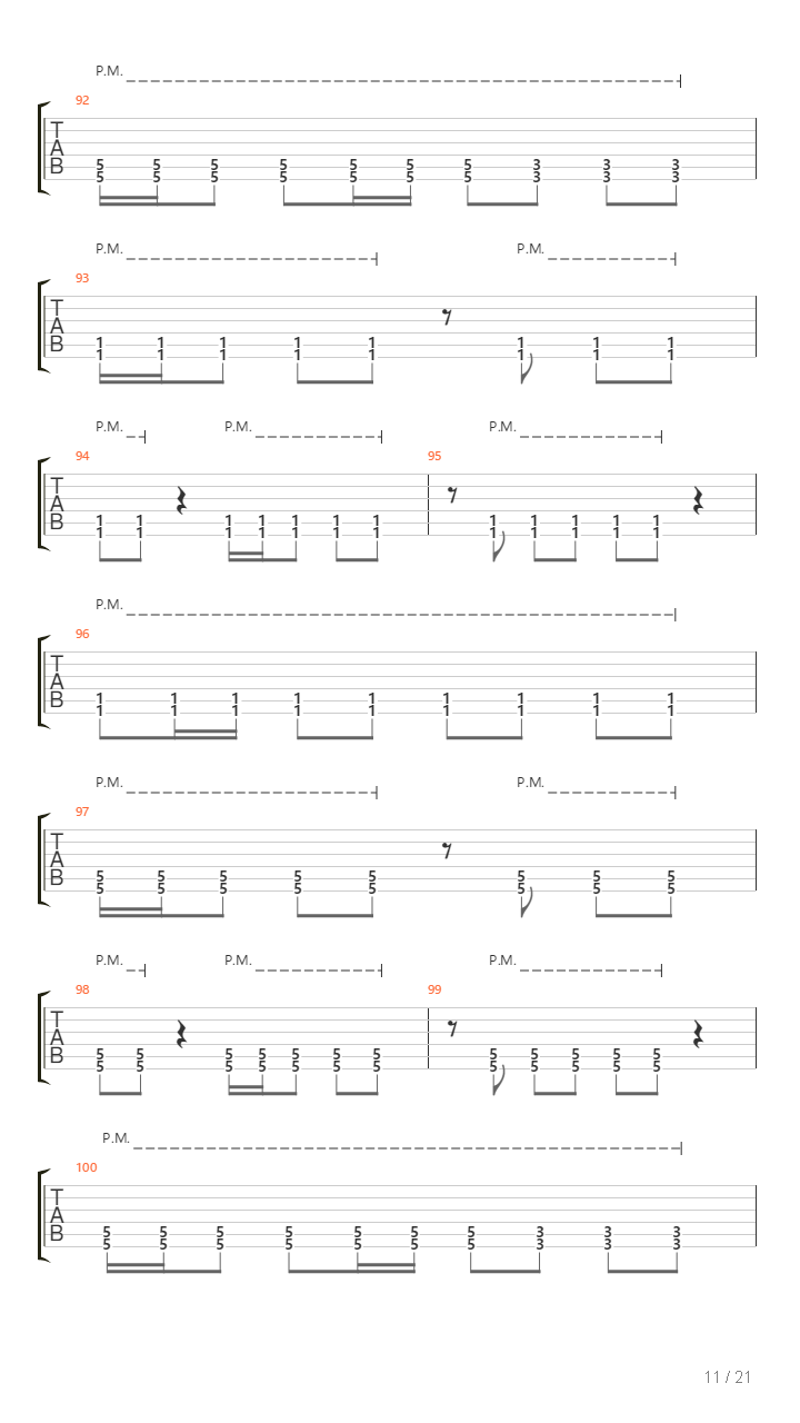 Undertow吉他谱