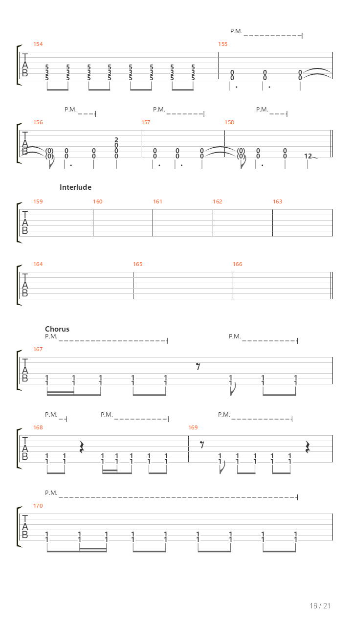 Undertow吉他谱