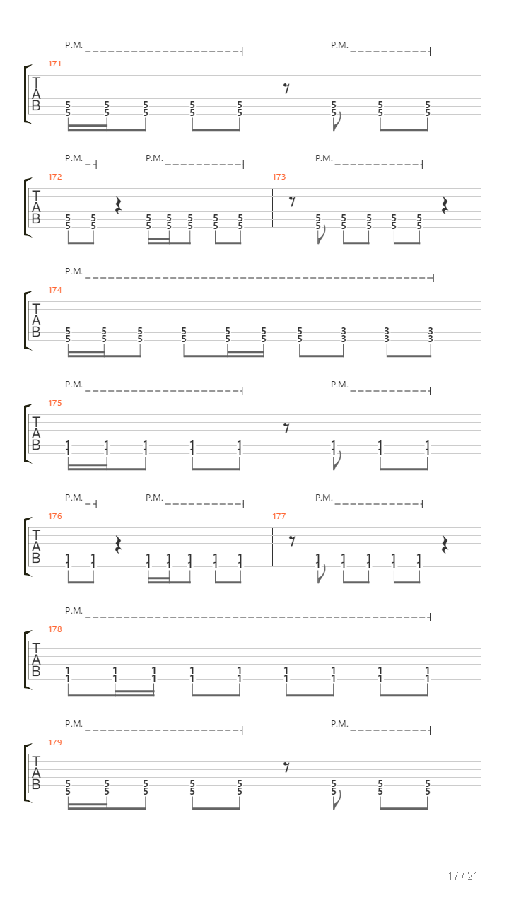 Undertow吉他谱