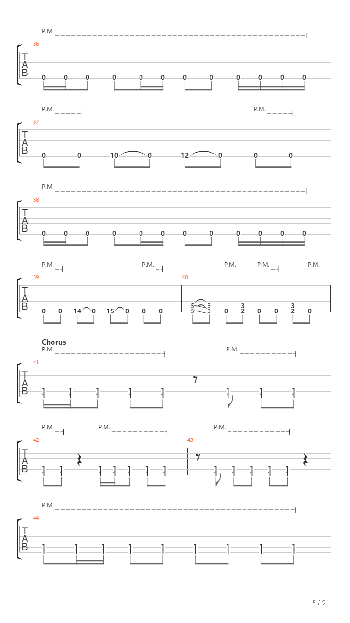 Undertow吉他谱