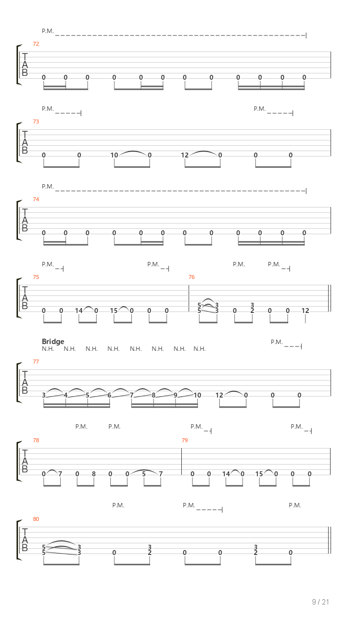 Undertow吉他谱